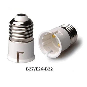 E27 to B22 LED halojen CFL ampul lamba adaptörü Anti-yanan PBT BG1 ışık lamba tutucu adaptörü ampul lamba tutucu adaptörü
