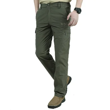 Erkek Askeri Tarzı Kargo Pantolon Erkekler Yaz Su Geçirmez Nefes Erkek Pantolon Joggers Ordu Cepler rahat pantolon Artı Boyutu 4XL