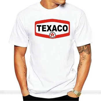 Erkek T Shirt Moda Texaco Petrol Şirketi Logosu komik tişört Yenilik Tshirt Kadınlar Unisex Tees
