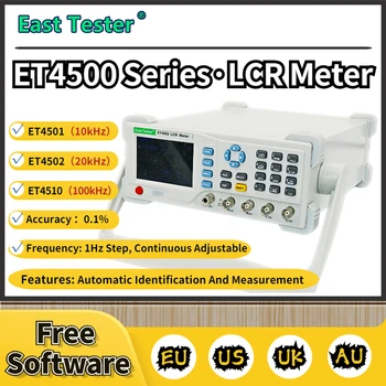 ET4501 ET4502 ET4510 Profesyonel LCR Metre Multimetre Dijital Kapasitör Test Cihazı Masaüstü Köprü 10Hz~100kHz Kapasitör Kontrol