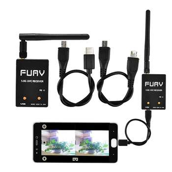 FUAV UVC FPV OTG 5.8 G 150CH Tam Kanal Ses Video FPV Alıcı Android Smartphone İçin RC FPV Drone Quadcopter Araba Kamyon Oyuncak