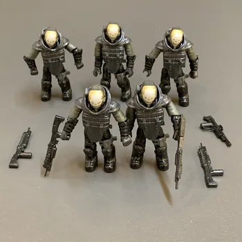 Halo Mega Bloks UNSC Call of Duty Spartan Juggernaut Asker Figürleri w / Yanlış Kask Aksesuarı Askeri Ordu Oyuncaklar Tuğla Hediyeler
