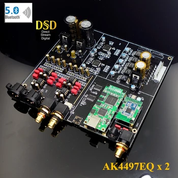 HİFİ Çift çekirdekli AK4497 DAC dekoder kiti destekler DSD Bluetooth 5.0 4 katmanlı altın kaplama PCB