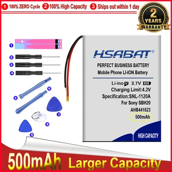 HSABAT 0 Döngüsü 500mAh 381424 AHB441623 Pil Sony SBH - 20 SBH20 Kablosuz Kulaklık Yedek Akümülatör