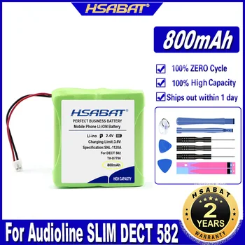 HSABAT TX-D7400 TX - D7750 800mAh Pil için Audioline İNCE DECT 582, TEXET TX-D7400 TX-D7750 Piller