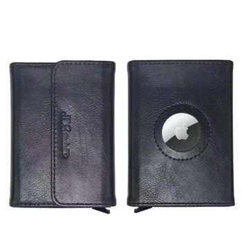 Iş deri cüzdan Apple Airtags Koruyucu Kılıf Bulucu İzci anti-kayıp Cihaz kart tutucu Kol AirTag Kol