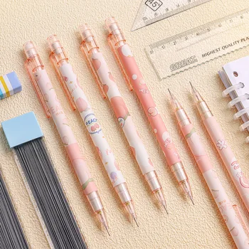 Kawaii Otomatik Kalem Karikatür Mekanik kurşun kalem Silgi ile Sevimli lápices Okul Malzemeleri Çocuklar için Öğrenci Kırtasiye Hediye