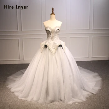 Kiralama Lnyer Custom Made Vintage Gelin Gelinlik Online Alışveriş Çin Vestido Casamento Dantel Boncuk gelin kıyafeti Hochzeitskleid