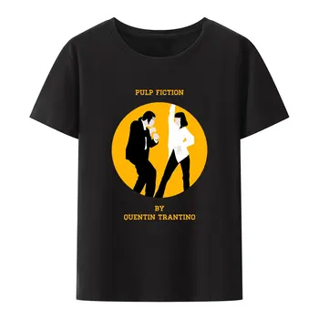 Komik Pulp Kurgu Modal Tee Gömlek Yaratıcı Estetik Mia Wallace Quentin Tarantino Grafik T Shirt Hip-Hop Moda Streetwear