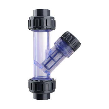 Konnektör sulama filtreleri su arıtma süzgeç boru hattı filtresi y tipi filtre şeffaf filtre DN15 20 25 32 40 50