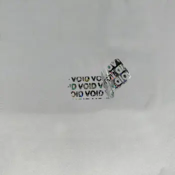 Kurcalamaya Dayanıklı Holografik Güvenlik Etiketi, Geçersiz Sızdırmazlık Garantisi Lazer Etiketi, Özel Logo 20mm x 10mm