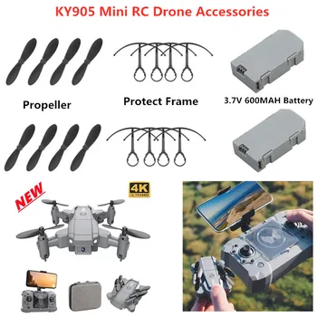 KY905 MİNİ RC Drone Yedek parça 3.7 V 600mAh Pil / Pervane KY-905 KY905 RC Drone Aksesuarları KY905 Bıçakları KY905 Pil