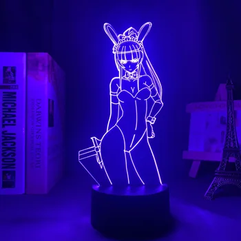 Led Gece İşığı Lambası Anime Derebeyi Narberal Gama Yatak Odası Dekoratif Gece Lambası doğum günü hediyesi Odası 3d masa lambası Manga