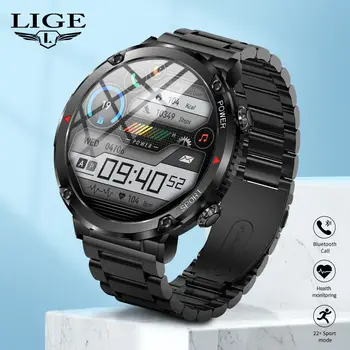 LIGE akıllı bluetooth saat Çağrı IP67 Su Geçirmez Açık Saatler Kalp Hızı Uyku Monitör Yaşam Spor Modları Spor HD Smartwatch