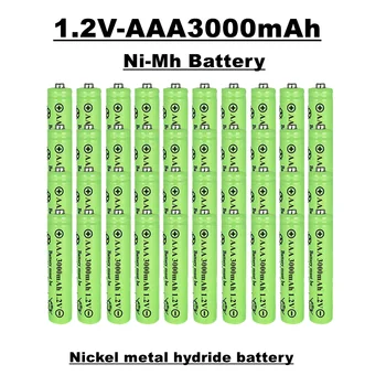 Lupuk-1.2 V nikel metal hidrit şarj edilebilir pil, AAA modeli, 3000 mAh, uzaktan kumandalar için uygun, oyuncaklar, saatler, radyolar, vb