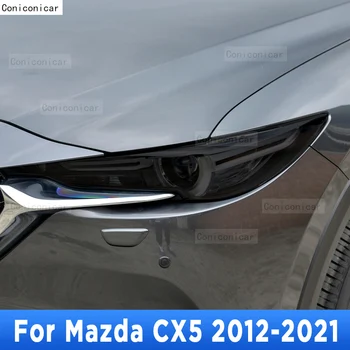 Mazda için CX5 2012-2021 Araba Dış Far Anti-scratch Ön Lamba Tonu TPU koruyucu film Kapak Tamir Aksesuarları Sticker