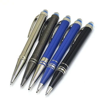 MB Lüks Baskı Yıldız yürüyüşü Mavi Kristal Tükenmez Kalem Seri Numarası İle Tükenmez Kalemler Yazma Ofis Kırtasiye Yüksek Dereceli Hediye