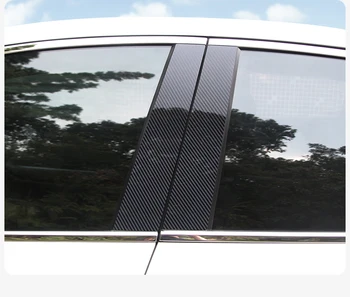 Merkezi BC sütun çıkartmalar Ayna etkisi Pencere Pillar Mesajları Kapak Trim Suzuki S-Cross 2014-2020 için