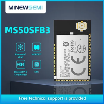 Minewsemi nRF52811 Akıllı Ev Zigbee 2.4 GHz Kablosuz Verici MS50SFB3 IPEX Alıcısı Bluetooth 5.1 Modülü Ultra düşük