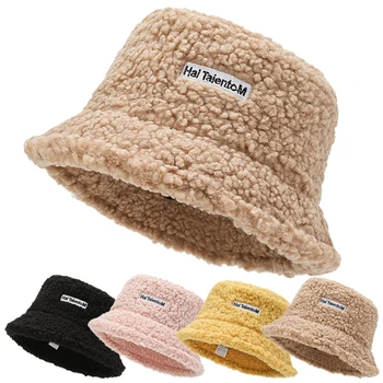 Moda kış sıcak kova şapka Bayan sonbahar kış açık Panama balıkçı kap şapka kadınlar için