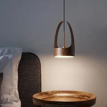 Modern Led kolye ışıkları yaratıcı demir Hanglamp yatak odası yemek odası için İskandinav ev dekorasyon başucu Armatür Süspansiyon