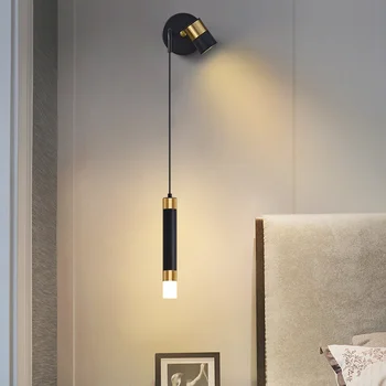 modern stil odası ışıkları luminaria led banyo vanity lampen modern akıllı yatak duvar lambaları okuma ledi aplike