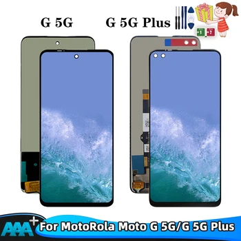 Motorola Moto G için 5G Artı XT2075 XT2075-2 lcd ekran İle dokunmatik ekranlı sayısallaştırıcı grup Moto G İçin 5G XT2113-3 lcd ekran