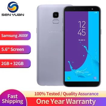Orijinal Samsung Galaxy J6 J600F 4G LTE Cep telefon çift SIM 5.6 