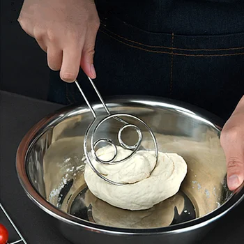 Paslanmaz çelik rulo Un Karıştırıcı Çok Fonksiyonlu Manuel erişte makinesi yapışmaz Uzun Saplı Çırpma Mutfak Pişirme Pasta Gereçleri