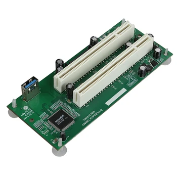 PCI-Express PCI Adaptör Kartı PCIe Çift Pcı Yuvası Genişletme Kartı USB 3.0 Kartlara Ekle Dönüştürücü TXB024