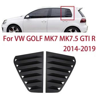 Pop 2x Araba Arka Pencere Panjur Panjur Yan havalandırma kapağı Trim İçin VW GOLF MK7 MK7. 5 2014-2019 GTI / GTD / R MODELLERİ