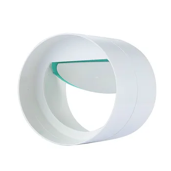 PVC egzoz fanı çek valf hava damperi değeri yuvarlak boru Banyo havalandırma fanı 110mm ila 100 / 80mm çıkarılabilir redüktör halkası