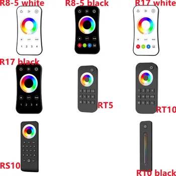 RF RGB + SKK Uzaktan Kumanda RGB + SKK led ışık Kablosuz 2.4 G tek bölge 4 bölge çift renk sıcaklığı, RGB, RGBW dokunmatik tekerlek