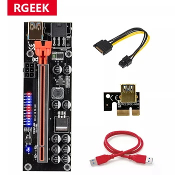 RGeek Yeni PCIE Yükseltici VER010S artı PCI Express Yükseltici VER010 PCI-E Genişletici Adaptör Kablosu PCIE X16 Yükselticiler Ekran Kartı Madenciliği için