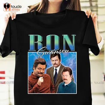 Ron Swanson T-Shirt, Kurgusal Karakter Gömlek, Parklar Ve Rekreasyon Tv Serisi erkek t-shirtleri baskılı tişört Özel Hediye Xs-5Xl
