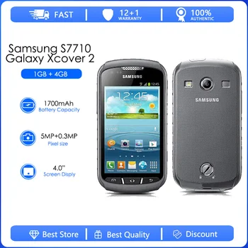 Samsung S7710 Galaxy Xcover 2 Yenilenmiş-Orijinal GT-S7710L 1700mAh 5MP WİFİ 4.0 Dokunmatik Ekran Cep Telefonu Kilidi Ücretsiz kargo