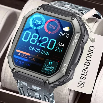 SENBONO erkek akıllı bluetooth saat Aramalar Çağrı Açık Spor Smartwatch Erkekler Kadınlar Özel İzle yüz Su Geçirmez İzle Xiaomi