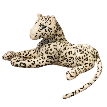 Simülasyon 50 cm Siyah Beyaz Leopar Oyuncaklar Kısa Peluş Reallife Bebek Erkek Ev Dekorasyon Oluşturmak Yüksek Kaliteli Hediye Sürpriz