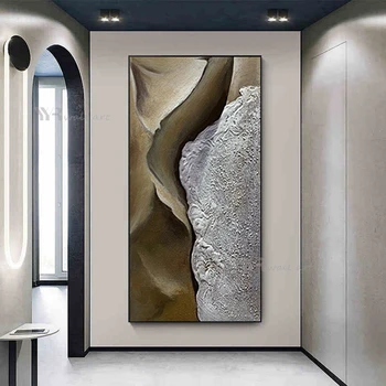 Soyut 3D Dekoratif Yağlıboya Duvar sanat resmi El Yapımı Tuval Poster Modern Estetik Duvar Oturma Odası Yatak Odası Otel İçin