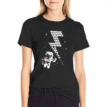 Spaceman kısa kollu t-shirt tee elbise Kadınlar için
