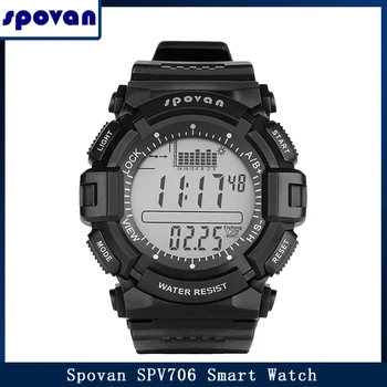 Spovan SPV706 akıllı saat Açık Su Geçirmez Yuvarlak Barometre Altimetre Termometre Unisex Dijital Saat Balıkçılık Spor Reloj