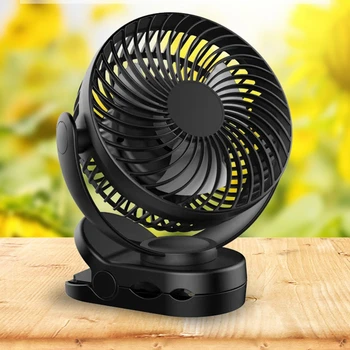 Taşınabilir Klip Fan kamp Fan LED ışıkları ile kanca 8000mAh 3 in 1 Şarj Edilebilir Fan Masa Çadır Arabası