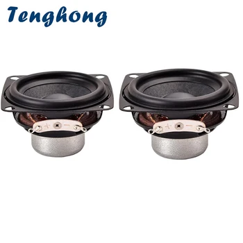 Tenghong 2 adet 4 Ohm 10W 52MM 2 İnç Taşınabilir Ses Tam Aralıklı Hoparlörler 18 Çekirdekli Bluetooth Müzik Ev Sineması Ses Hoparlör