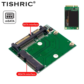 TISHRIC Yüksek Kalite Yeni PCI-E Yarım Yükseklik MSATA 22 PİN SATA Adaptörü mSATA SSD 7mm 2.5 