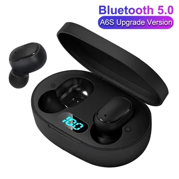TWS E6S Bluetooth Kulaklık kablosuz bluetooth kulaklık Gürültü Önleyici Kulaklıklar Mikrofon İle Kulaklık Xiaomi Redmi İçin