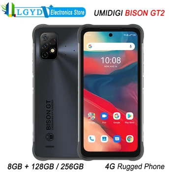 UMIDIGI BISON GT2 4G Küresel Sağlam Telefon 8GB RAM 128GB 256GB ROM 6.5 