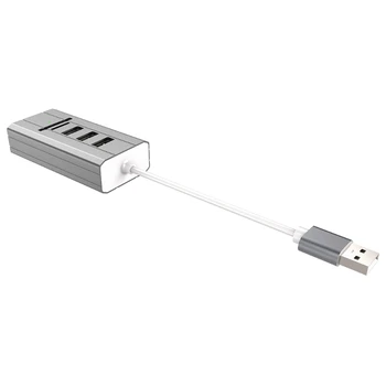 USB 3 port USB 2.0 HUB ile Ses Kartı TF USB kart okuyucu 8in1 dizüstü PC için