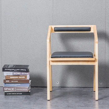 Yaratıcı Minimalist ahşap sandalye Modern Salon Ofis Makyaj Rahat Yemek Odası Sandalyeleri Gelişmiş Yetişkin Mueblesa Mobilya