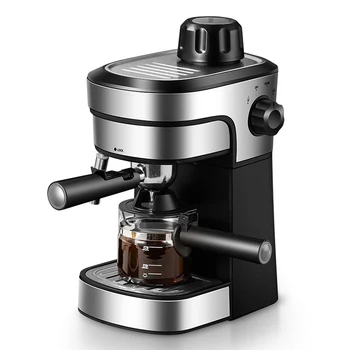 Yarı Otomatik Espresso Kahve Makinesi Ofis Espresso Makinesi süt köpürtücü Çıkarılabilir Su Deposu Latte ve Cappuccino