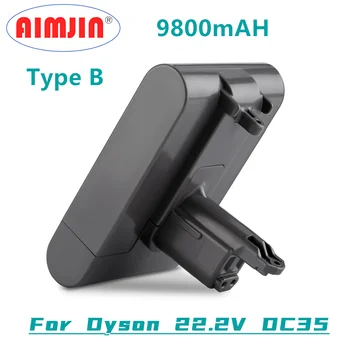 Yeni 22.2 V 9800 mAh (Tip B) Li-Ion Vakum Pil Dyson için DC35, DC45 DC31, DC34, DC44, DC31 Hayvan, DC35 Hayvan